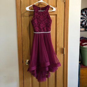 Girls Size 12 Maroon Dress